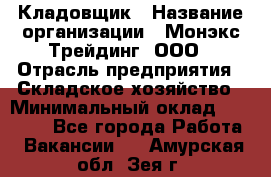 Кладовщик › Название организации ­ Монэкс Трейдинг, ООО › Отрасль предприятия ­ Складское хозяйство › Минимальный оклад ­ 16 500 - Все города Работа » Вакансии   . Амурская обл.,Зея г.